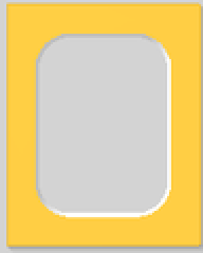 Rectangular mount opening with rounded corners