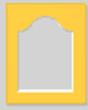 Mount with a bell-top opening