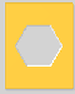 Mount with a hexagonal opening