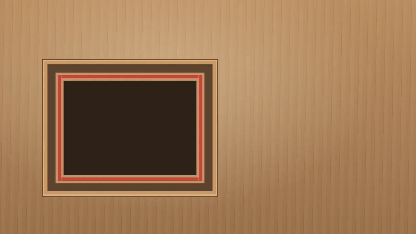 Tape with its red liner along all four sides of the inner section.