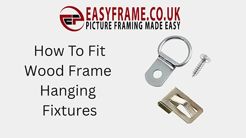 fitting hanging fixtures in wood frames