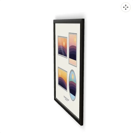 The 3D model turned to the side.