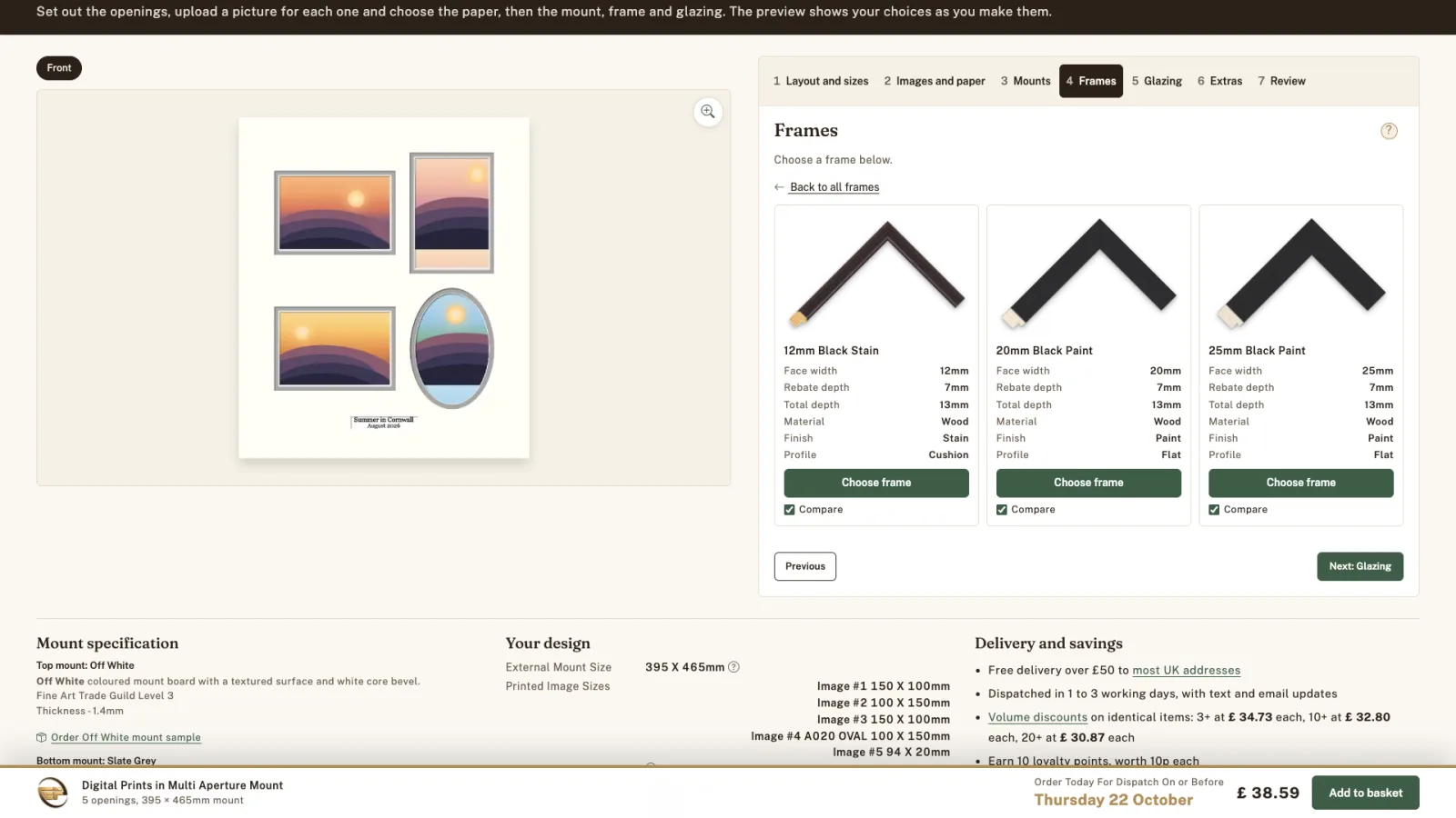 Three black frames compared side by side.