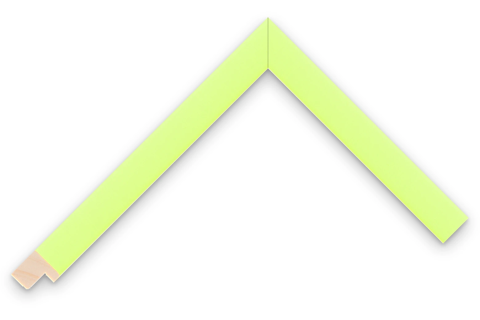 17mm Neon Yellow picture frame