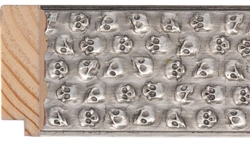 52mm Silver Leaf Skulls picture frame