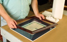 fitting artwork into a picture frame