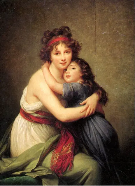 The self-portrait with her daughter Julie that caused so much scandal for those with nothing better to do.