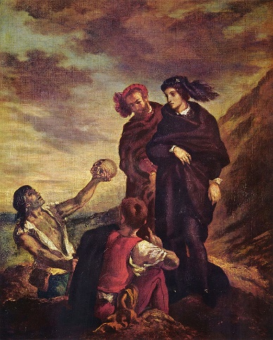 Delacroix Hamlet with Horatio