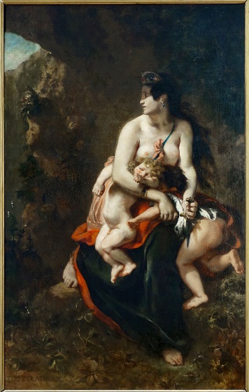 Delacroix Medea about to Kill Her Children