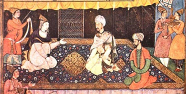 Barbur Meeting his Sister (Barbur - or Zahir-ud-din Muhammad Barbur)