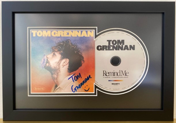 framed tom grennan record