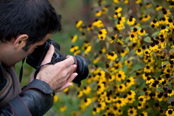 Photographer taking picture