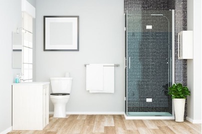 frames in a bathroom