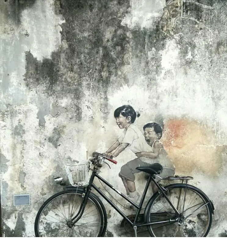 Banksy has inspired wall art all over the world. This is Penang in Malaysia.