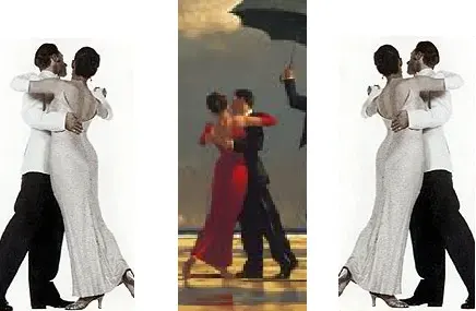 Left: a pose from The Illustrators Figure Reference Manual. Right: the image flipped around a vertical axis. Centre: Vettrianos finished work. Big deal! style=