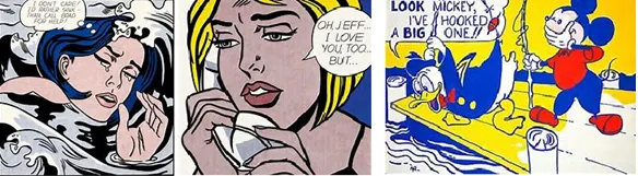 Drowning Girl, Oh, Jeff  I Love You Too  But and Look Mickey were described by him rather self-depreciatingly as industrial art.