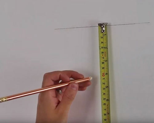 marking wall for hanging picture frame