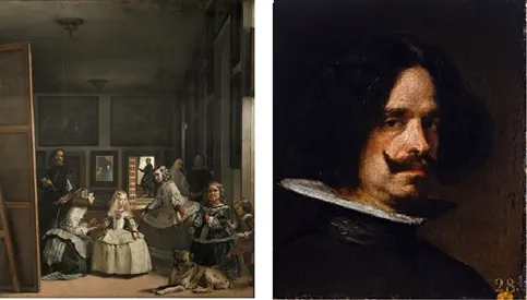 Les Meninas and a self-portrait when Velzquez was about 40. 