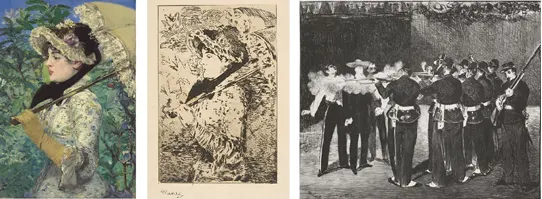 The Spanish Singer, The Absinthe Drinker and Music in the Tuileries all helped to establish Manets reputation.