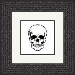 Black Skull Frame Moulding
