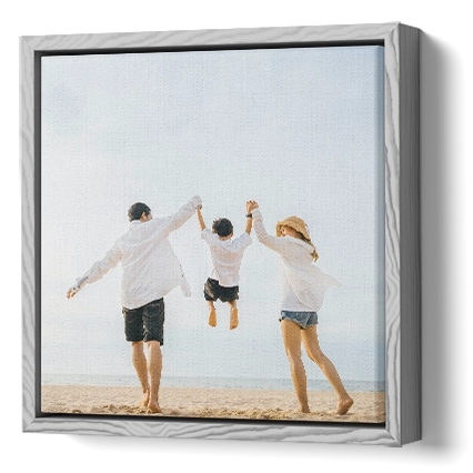 canvas picture in floater frame